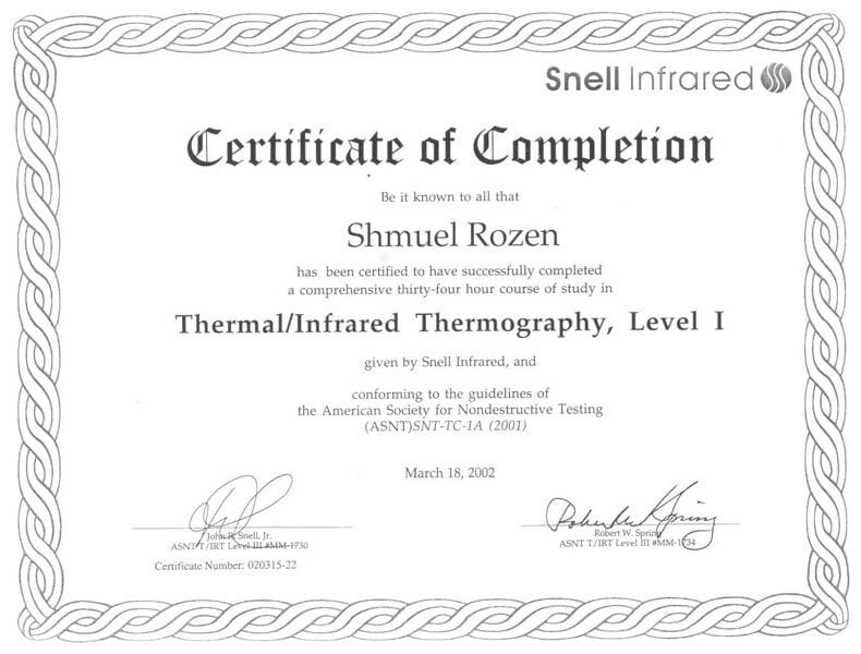 מומחים לאיתור באמצעות אינפרא אדום