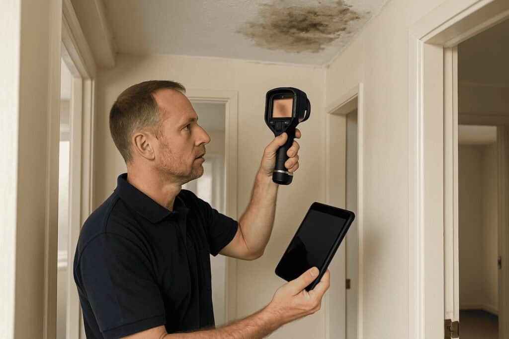 רטיבות בתקרה מהשכן