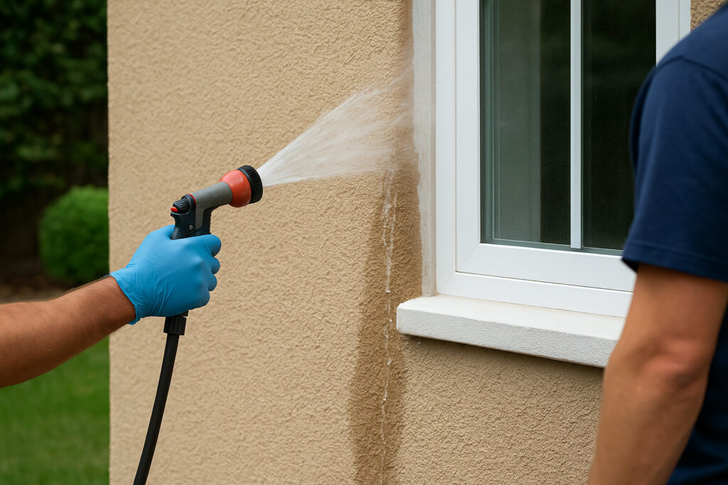 בדיקת נזילות ורטיבות באמצעות המטרה