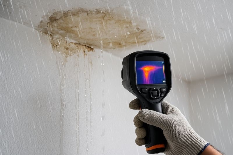 איתור נזילות מי גשם