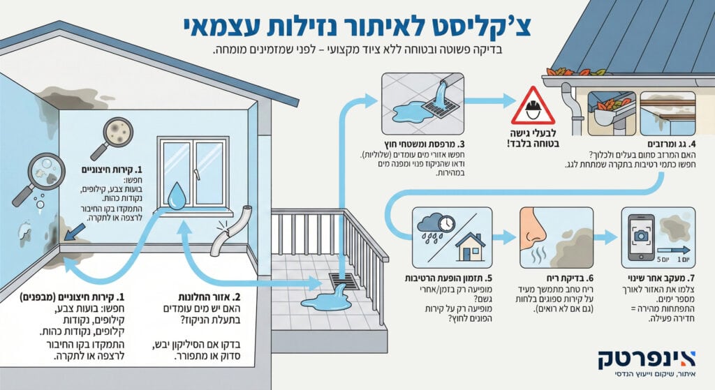 צ'יקליסט לאיתור נזילות עצמאי